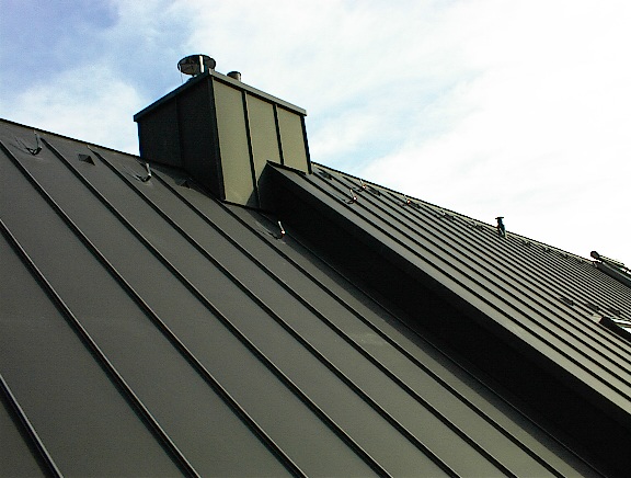 Dachfläche mit Anthra-Zink-Blechen (2000)